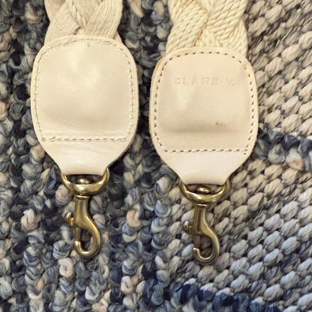 Clare V Braided Cream Crossbody Strap - Picture 4 of 4